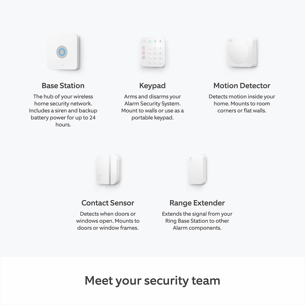 Alarm Pack - L by Amazon | Smart home alarm security system with optional Assisted Monitoring - No long-term commitments | Works with Alexa