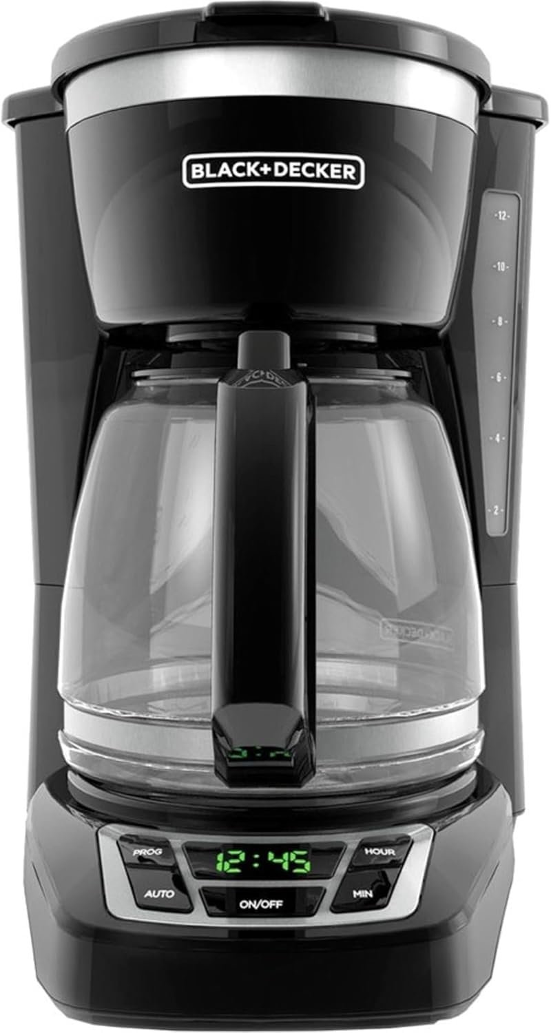 Dravelyxar 12-Cup Digital Coffee Maker