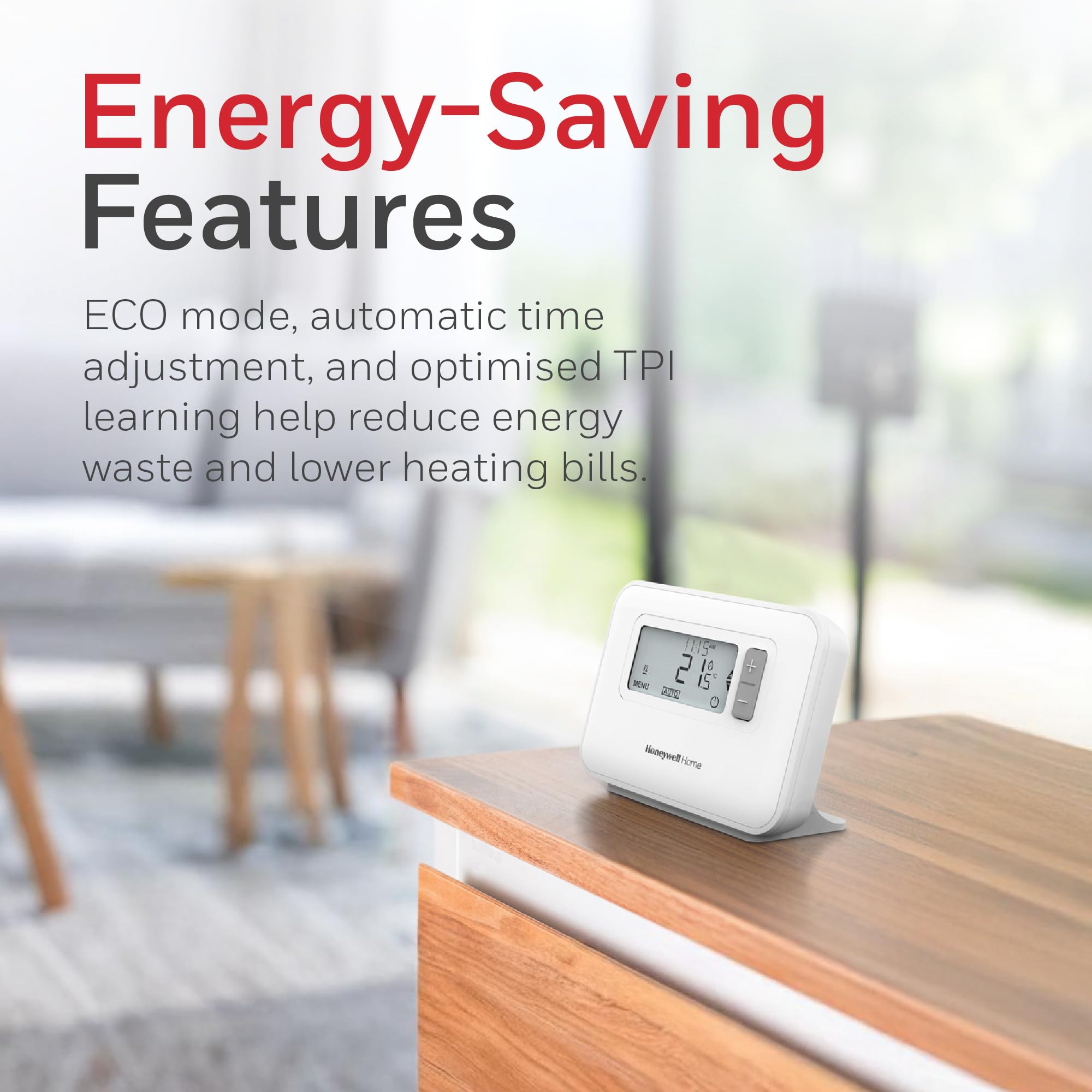 T3R Wireless Smart Thermostat Kit - 7-Day Programmable Wall Thermostat with Intuitive Controls - 868 MHZ - Large Backlit Display, Flexible Scheduling & Compatibility