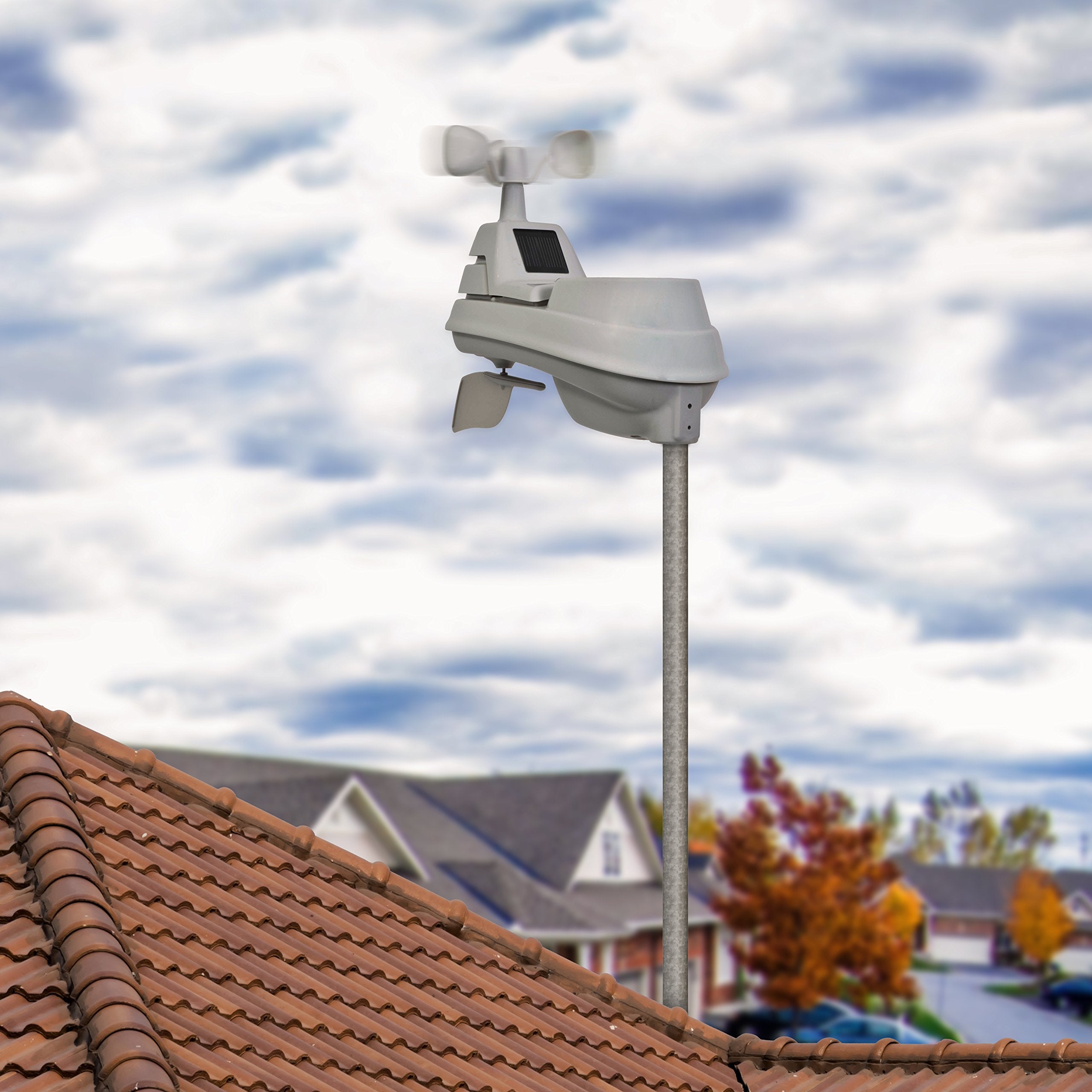 Iris 01078 Wireless Weather Station with 2 Displays and 5-in-1 Weather Sensor: Temperature and Humidity Gauge, Rainfall, Wind Speed and Wind Direction